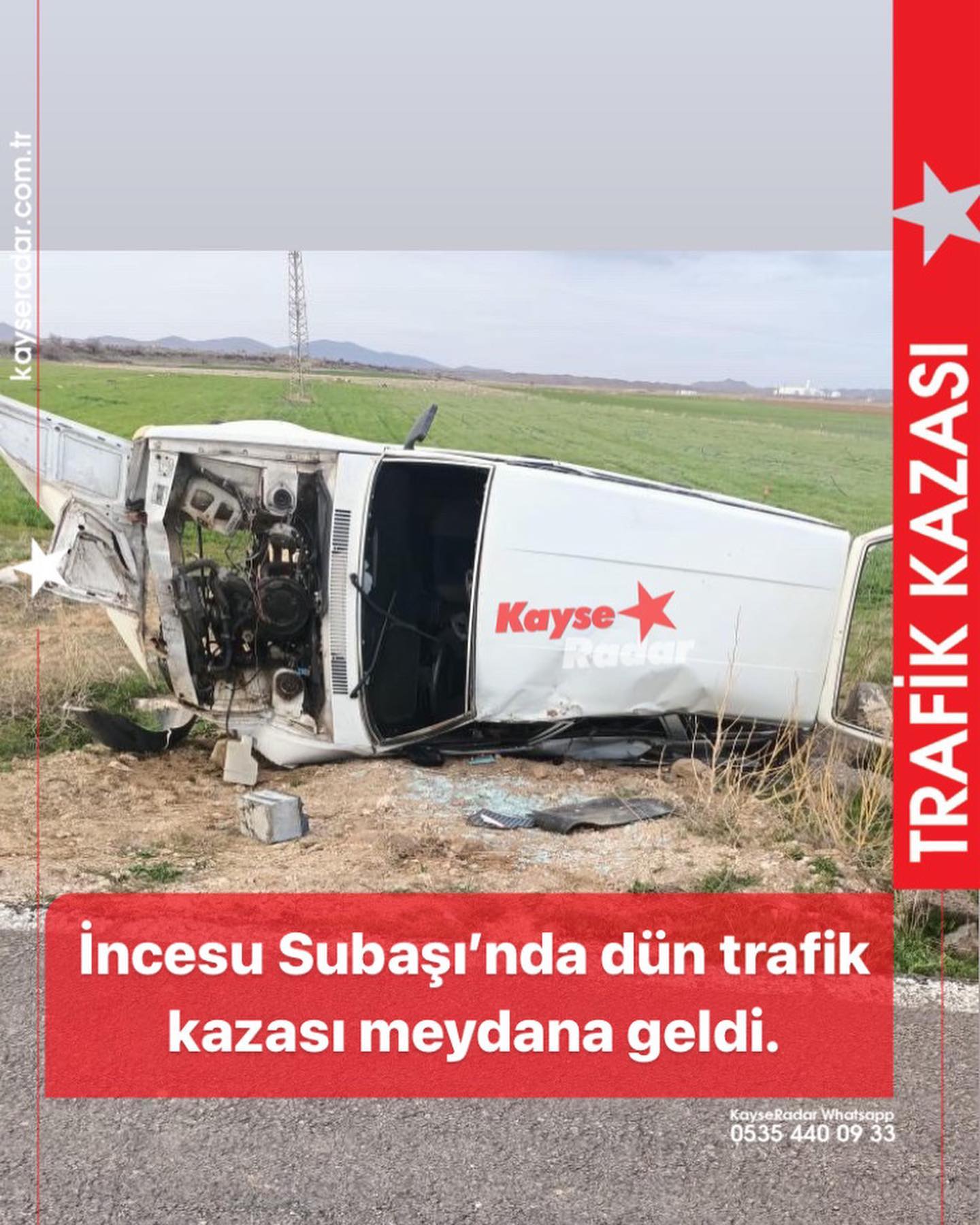 Ncesu Suba Nda Trafik Kazas Meydana Geldi Kayseradar