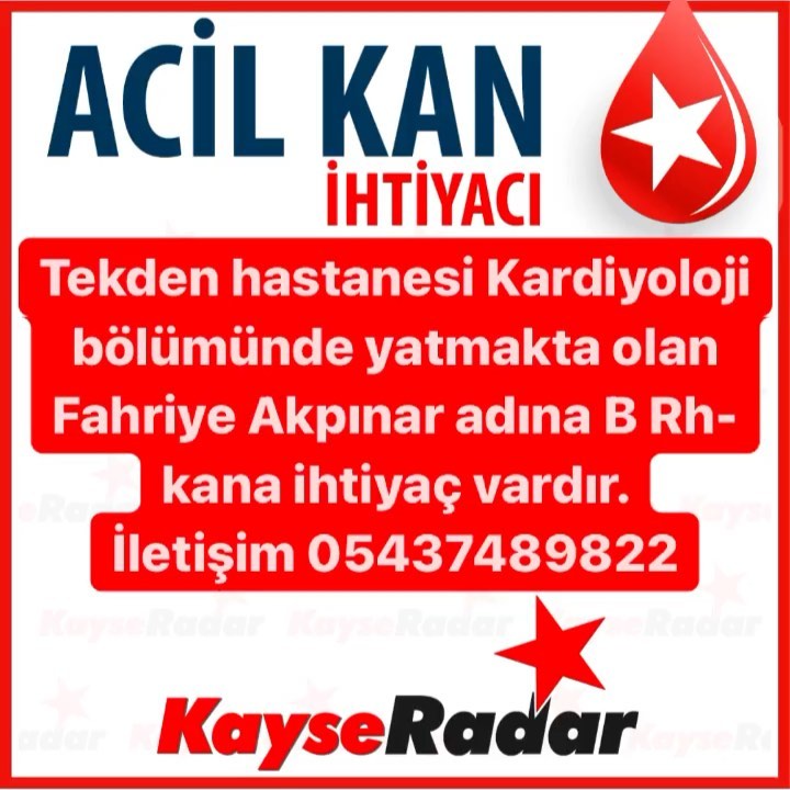 B Rh- Kana Ihtiyaç Vardır KayseRadar