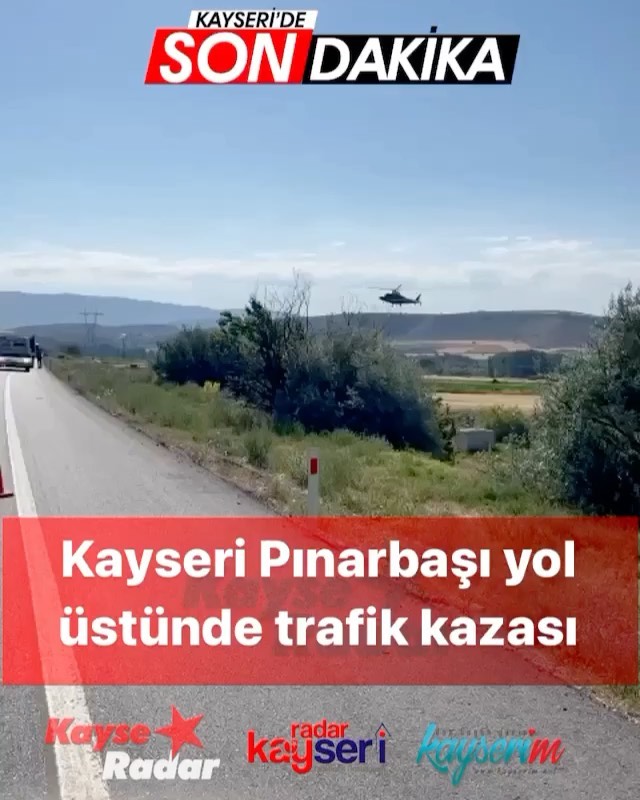 kayseri pinarbasi yol ustunde trafik kazasi kayseradar