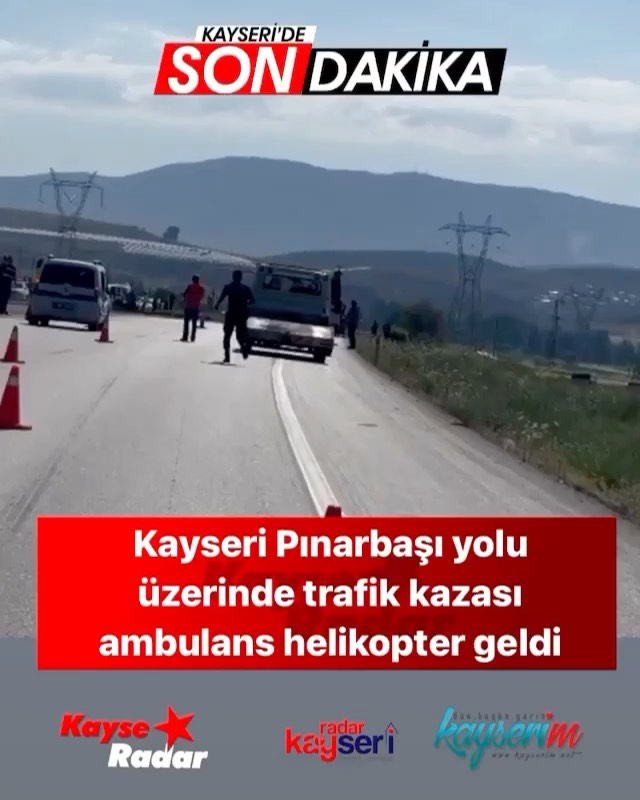 kayseri pinarbasi yolu uzerinde trafik kazasi kayseradar