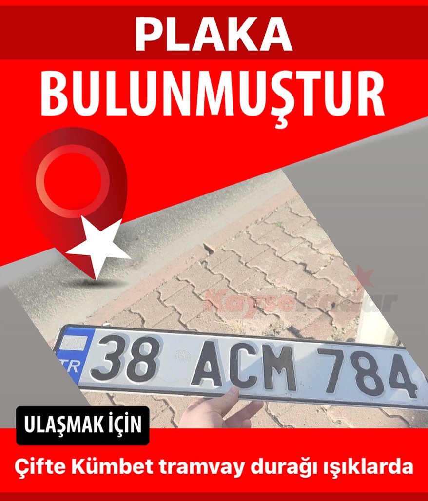 Plaka Bulunmuştur KayseRadar